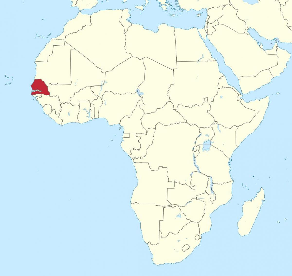 Senegal mapan afrika