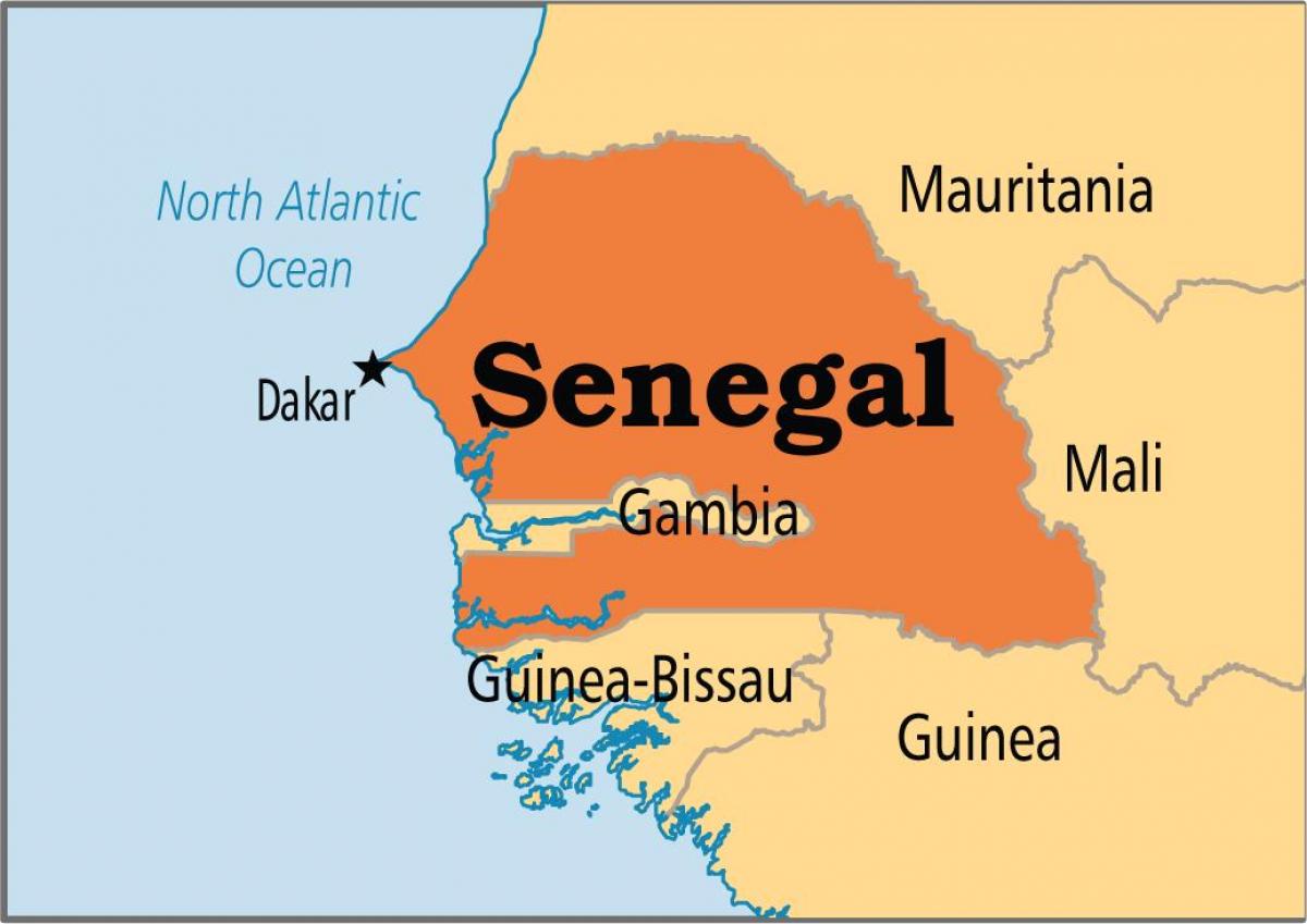 Senegal munduko mapa