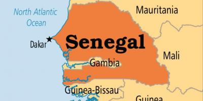 Mapa dakar Senegal