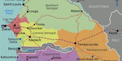 Mapa politiko Senegal
